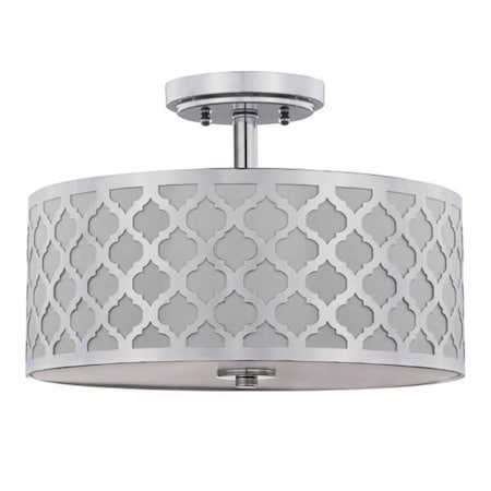 Safavieh 15 in. dia. Kora Quatrefoil 3 Light Off White Flush Mount FLU4000C